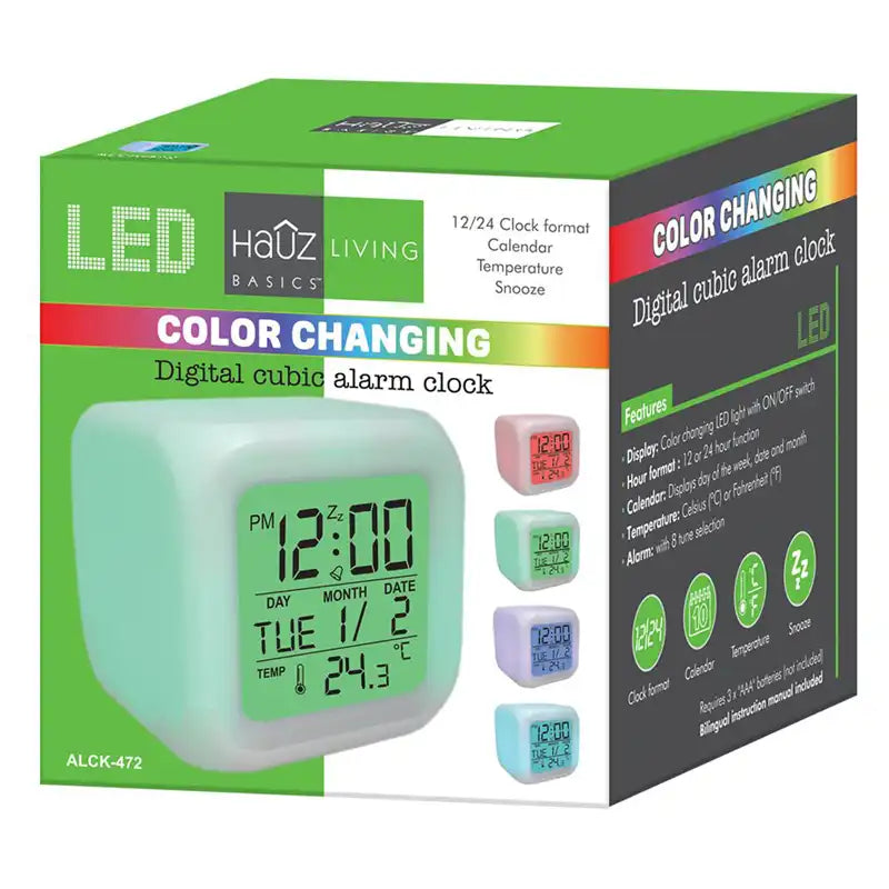 Colour Changing Digital Alarm Clock