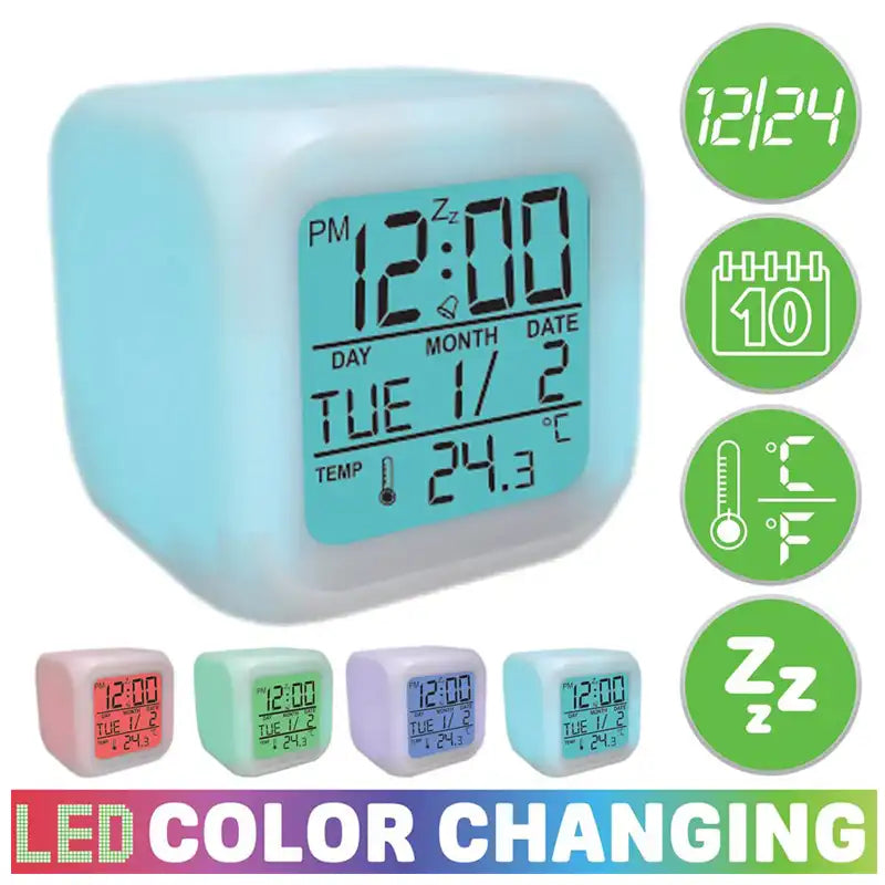 Colour Changing Digital Alarm Clock