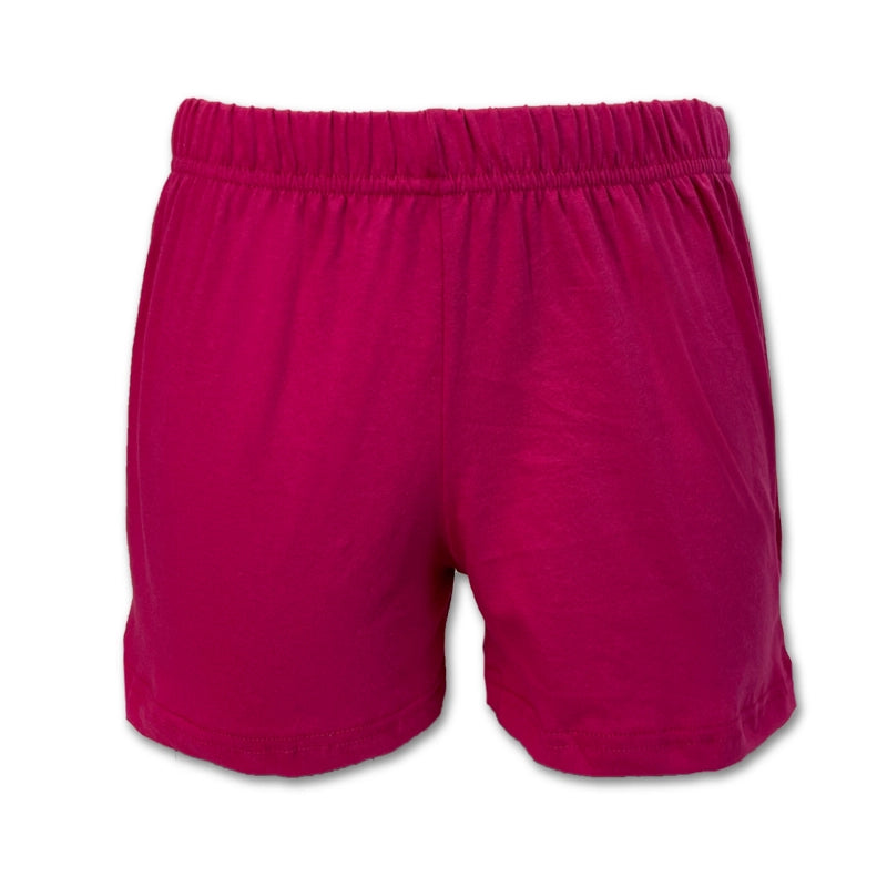 Dark Pink Ladies Light Summer Shorts