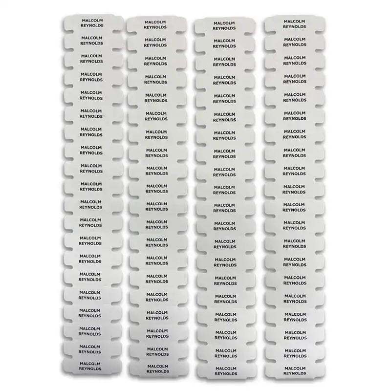 80 Iron On name labels