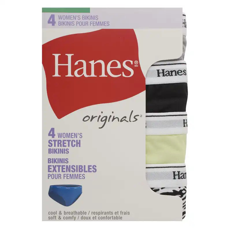 Hanes Cool Comfort® Women's Cotton Sporty Bikini 6-Pack Assorted 8