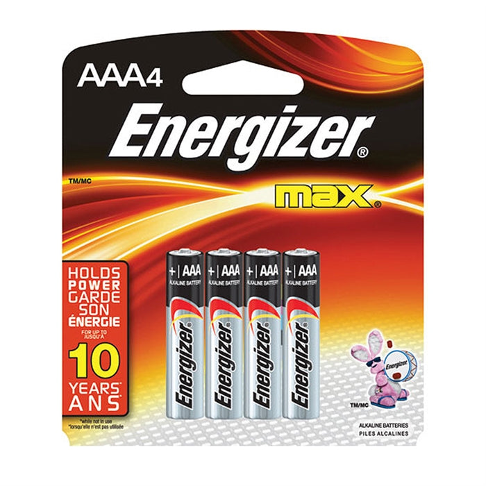 Energizer Max AAA 4pk Batteries