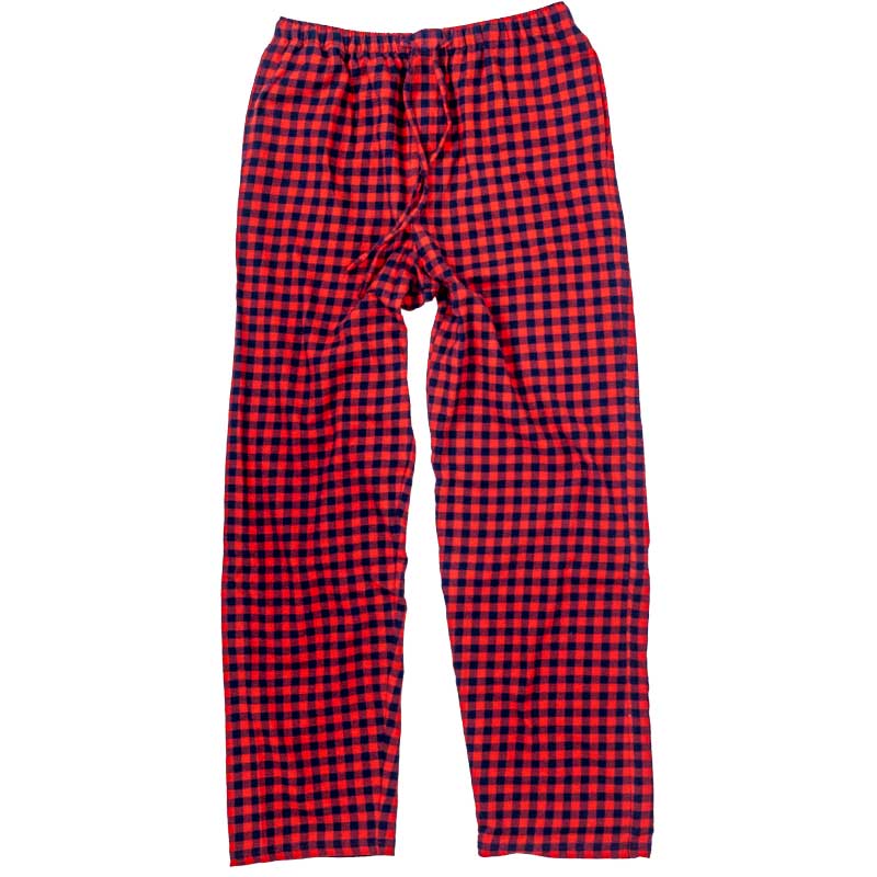 Flame red plaid Flannel Pants