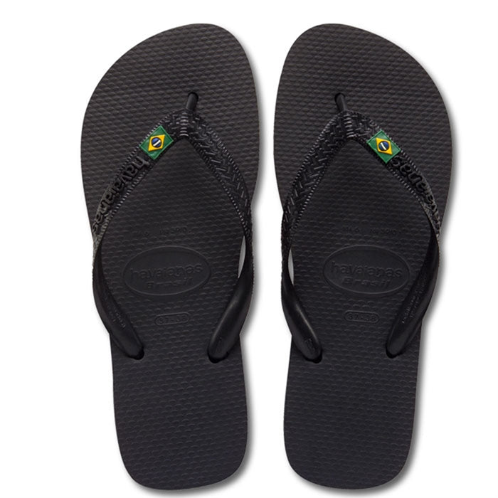 Black Havaianas Brazil Sandals