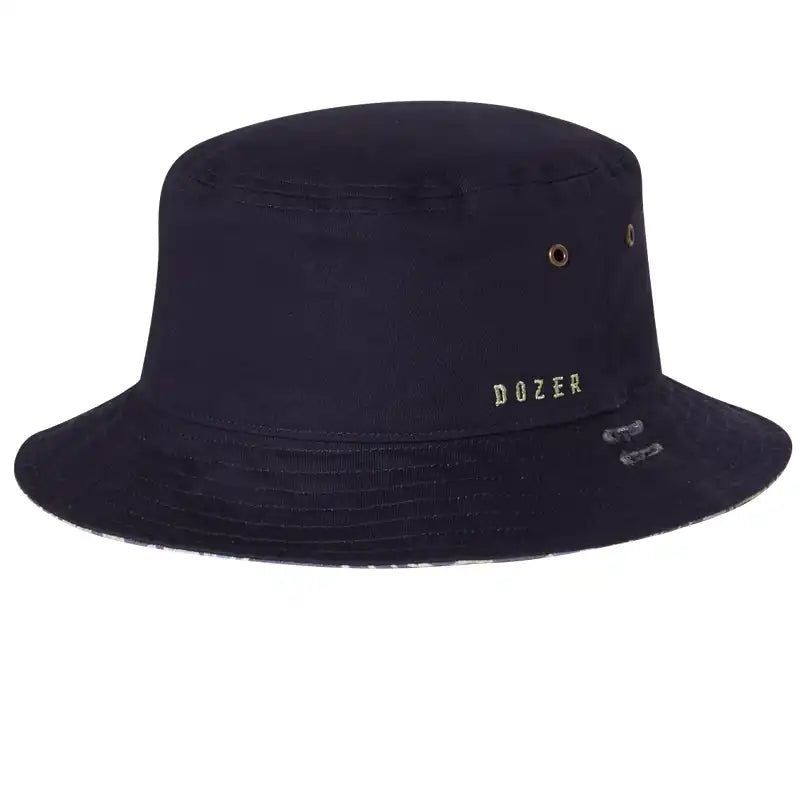 Navy Reversed Karter Bucket Hat