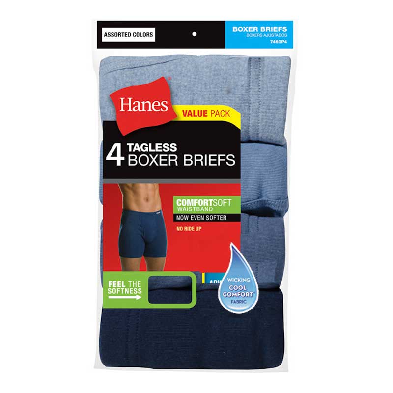 Hanes Men's Flex-Fit Boxer Briefs 3-pack Underwear – Camp Connection  General Store