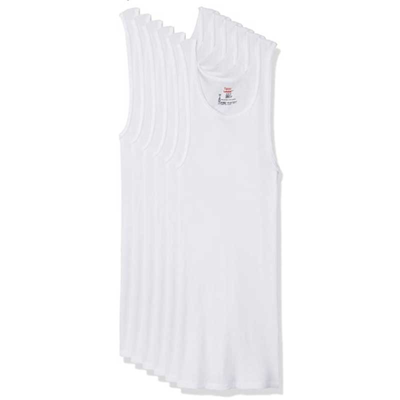 Hanes Men's Tank Top Undershirt 6 pack Camp Connection