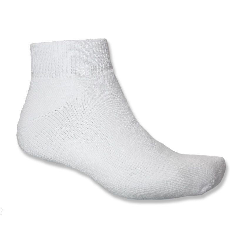 Stone Peak no-show white sport socks