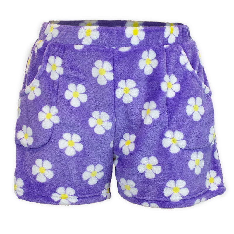 Ladies Dandelion Plush Shorts