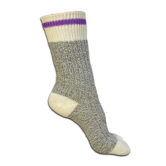 Purple Stripe kids camper sock