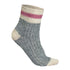Stone Peak Shorty Pink Striped Sock 