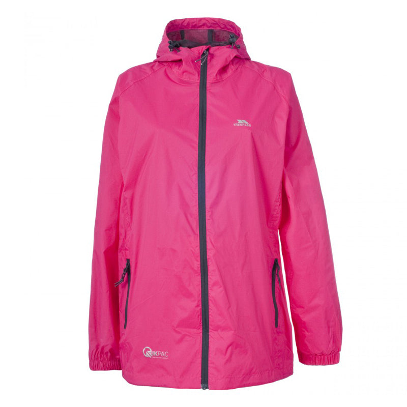 Pink Trespass Packable rain Jacket