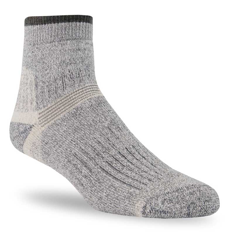 Short Wool Hiking Sock Grey
