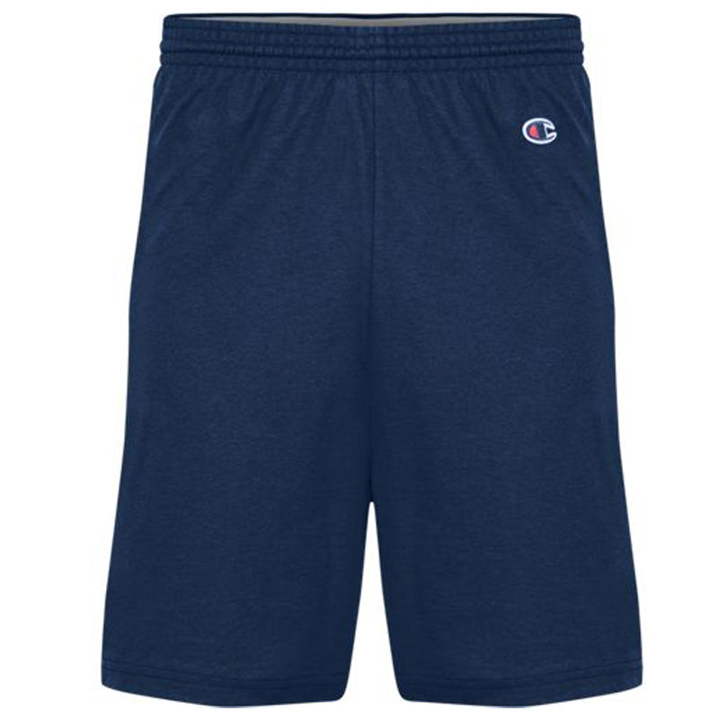 Navy cotton gym shorts