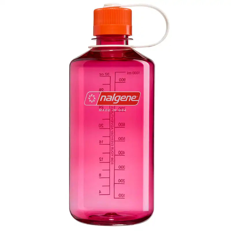 Fuchsia and Flame Nalgene 32oz Narrow mouth Water Bottle