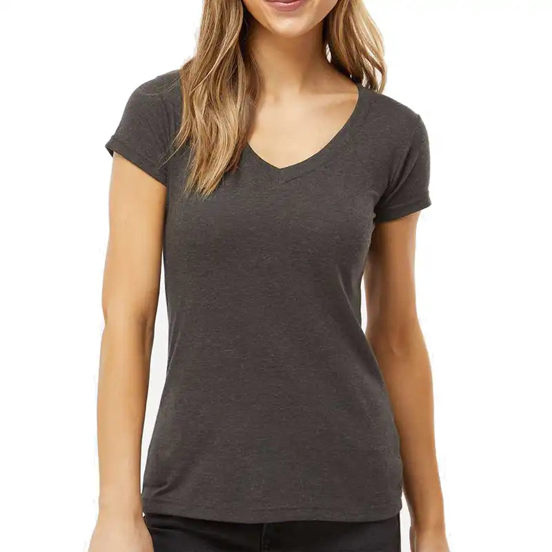 M&O Ladies V-Neck tee