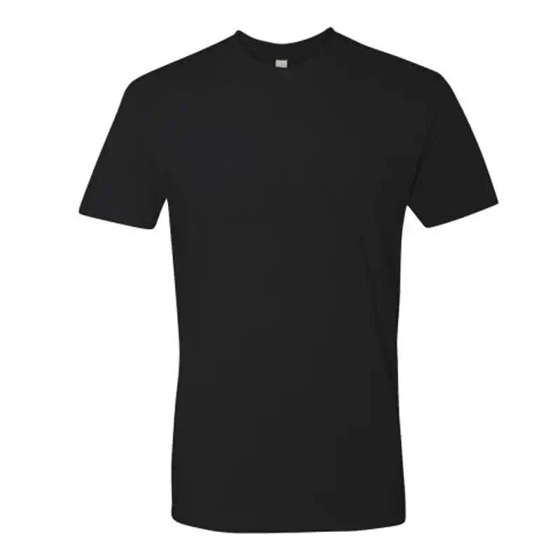 Black Men's Cotton Crew Neck Tee Shirt