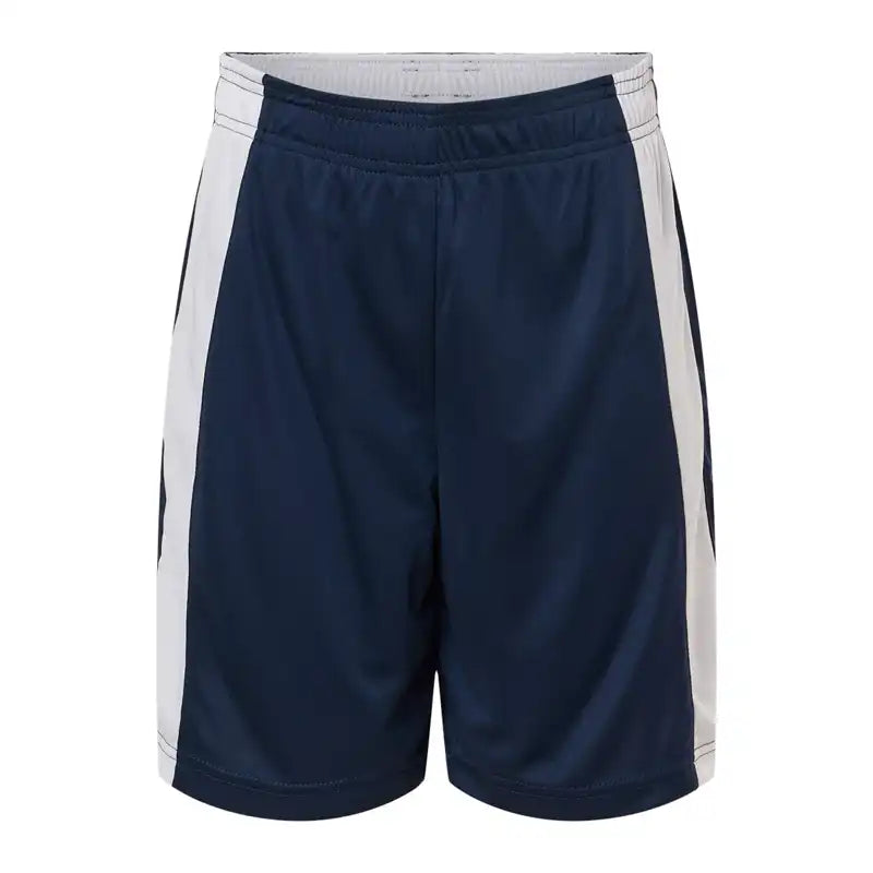 Navy Kids Athletic Shorts