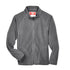 Grey fleece jacket with a zipper