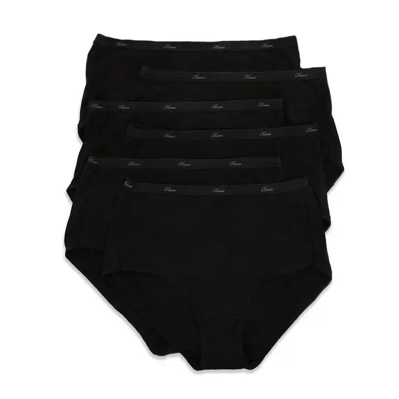 Hanes Ladies Panties in Black