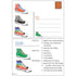Footwear at camp postcards