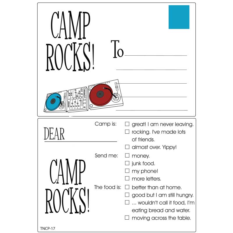 Summer Camp Guitar Postcards