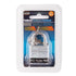 H.E. Master Pro padlock in packaging