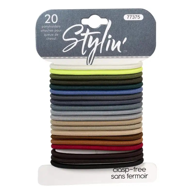 20 colourful hair ties