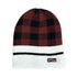 Red Plaid Knit Beanie