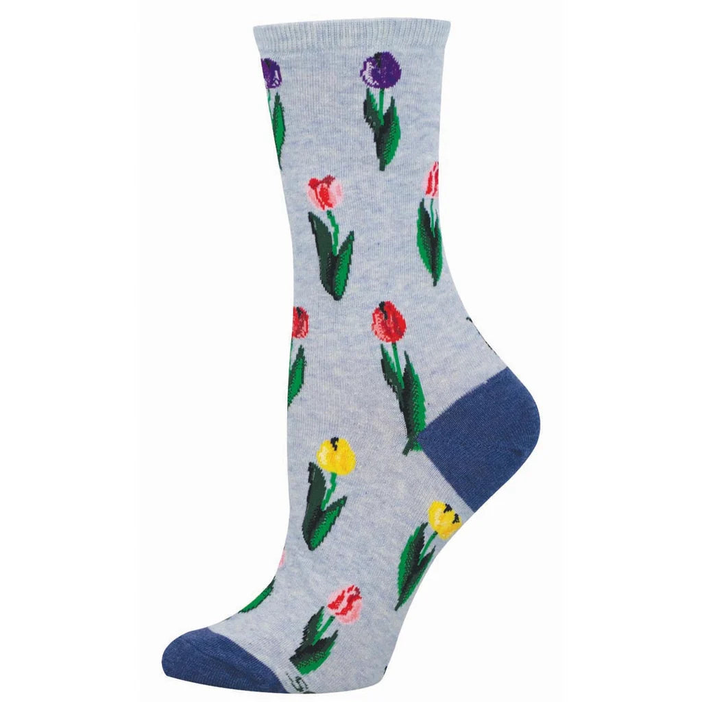 'Tulips' Women's cotton novelty socks