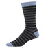 Black and grey striped Socksmith sock