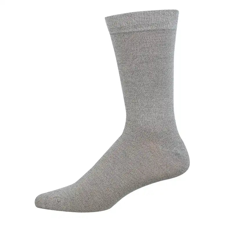 Light Grey Socksmith Men's Bamboo Crew Sock