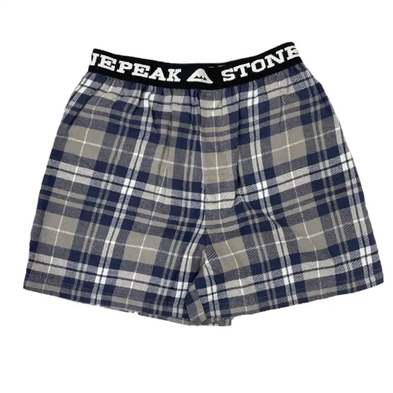 Stone Peak Flannel Boxers Grey