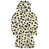 Bear Print on white fleece bath robe