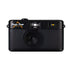 Black camera with 'Camp Snap' branding on a white background