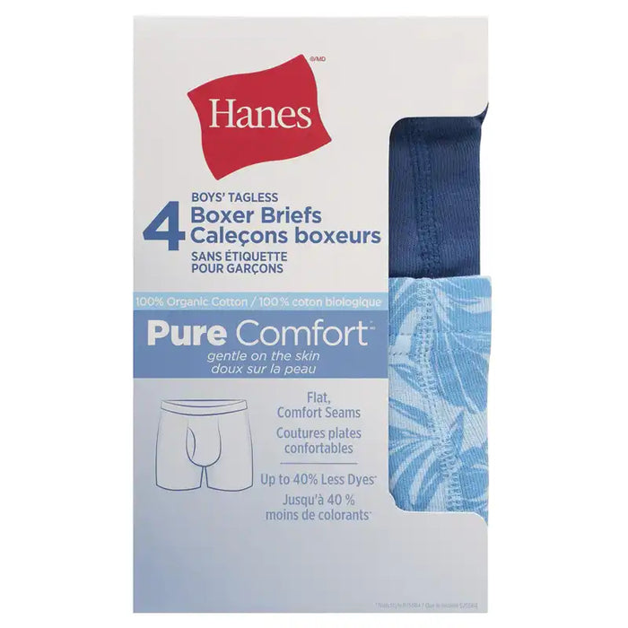 Hanes Boys 4 pack Pure Comfort Boxer Briefs