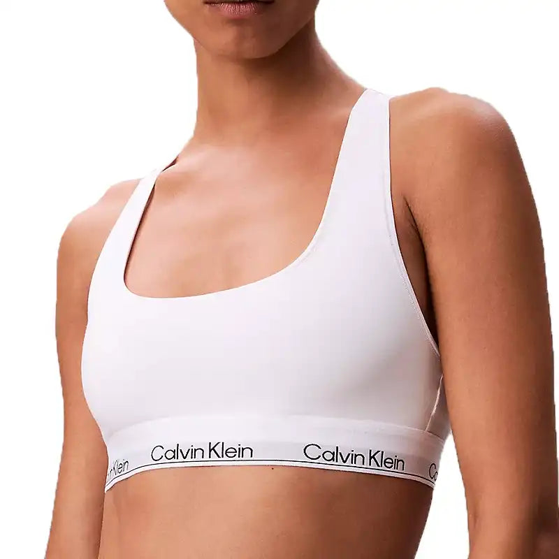 White Calvin Klein Icon Unlined Bralette