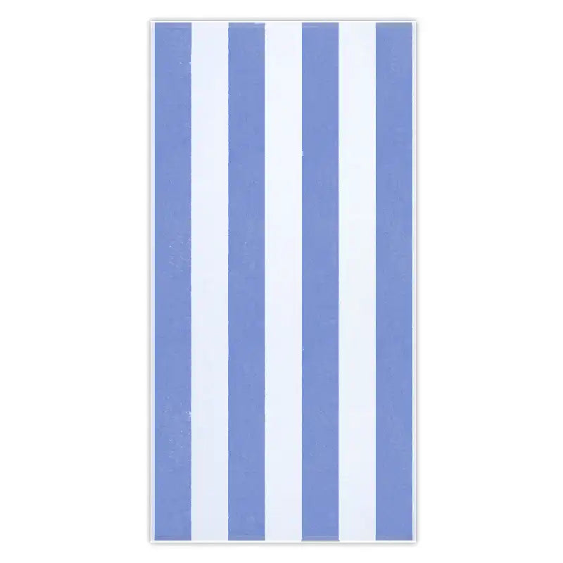 Blue Cabana Striped Beach Towel