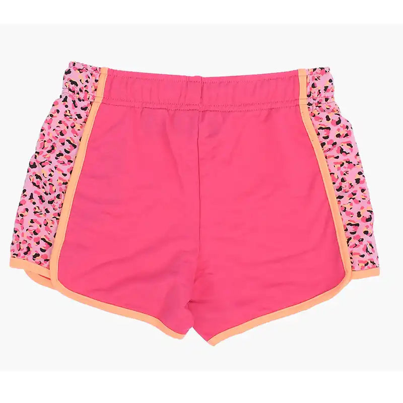 Pink Printed Girls Shorts