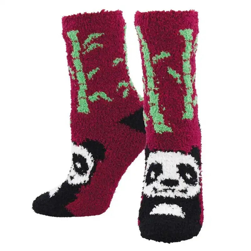 Socksmith 'Panda Bear Socks' Printed Plush Women's Socks
