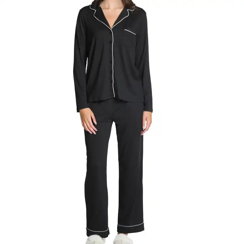 DKR Women's 2 piece PJ Set Black
