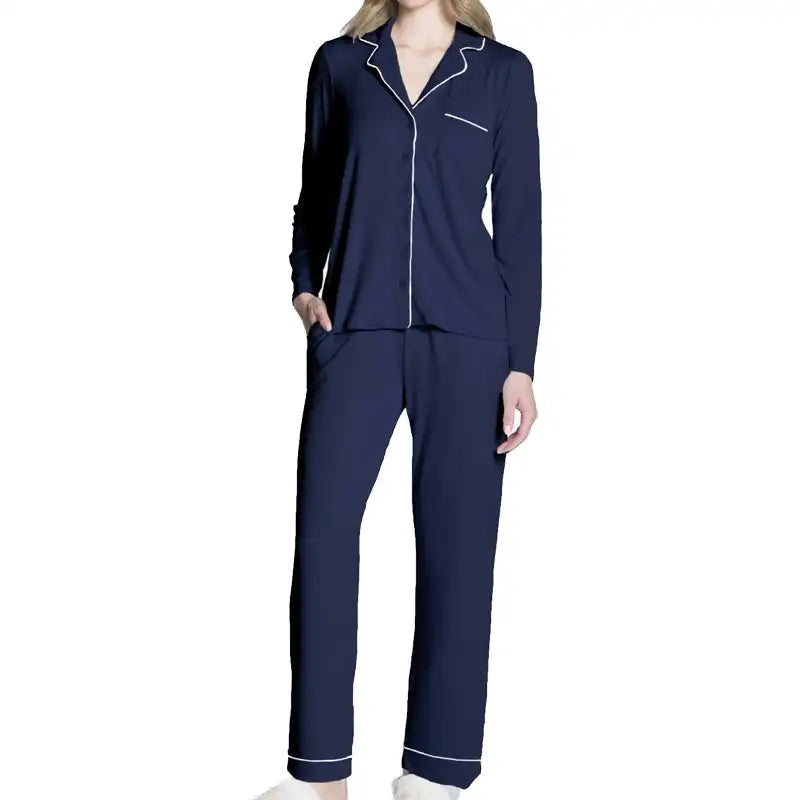 DKR Women's 2 piece PJ Set Navy