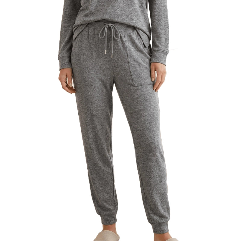 DKR Women's Drawstring Lounge Pants in Salt and Pepper Grey