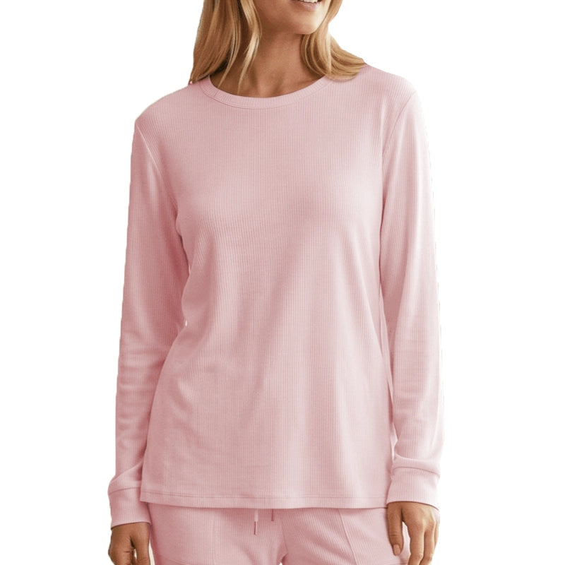 Women's Long Sleeve Pajama top in Pink