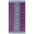 Egyptian Cotton Beach Towel - Purple Mosaic