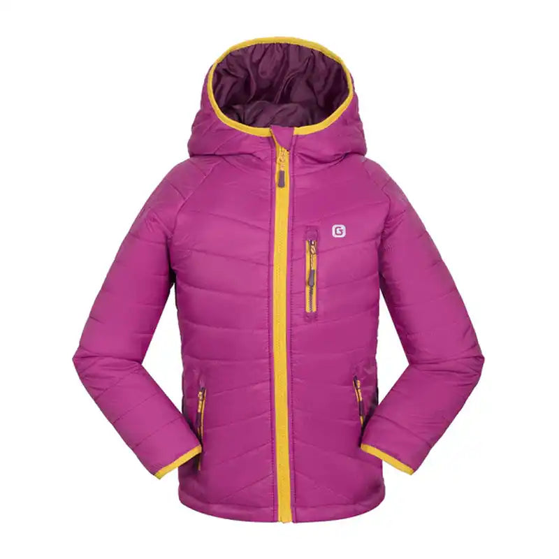 Magenta Acacia Girls Lightweight Quilted Jacket