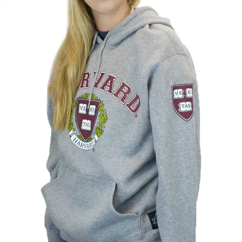 Grey Harvard University Varsity Hoody