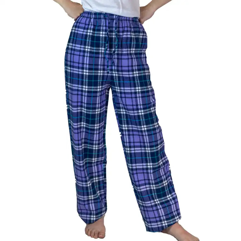Plaid on sale purple pants