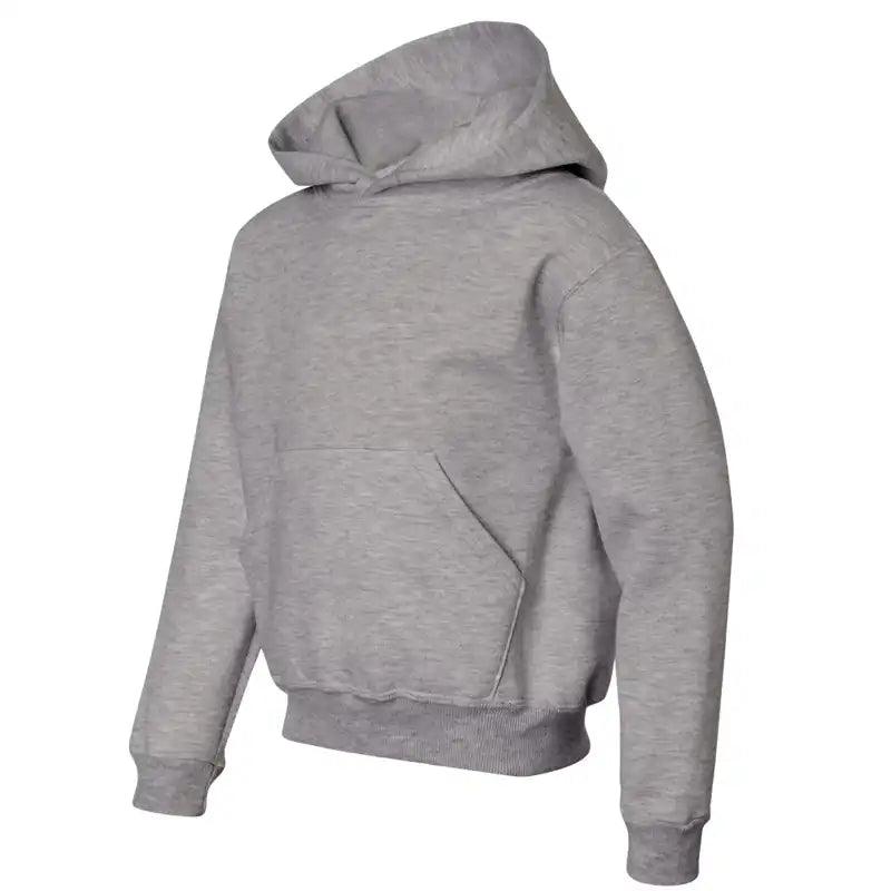Jerzees Kids Grey Hooded Sweatshirt