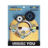 Packaged Crocs Jibbitz charms with Minions design